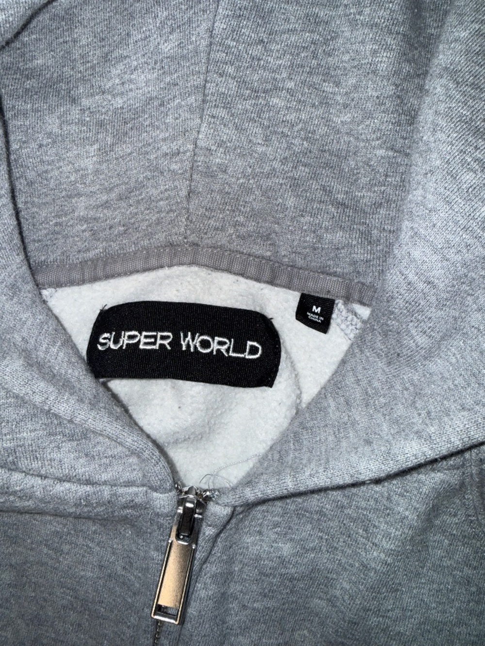 Aritizia/Superworld Grey Zip Up - size medium